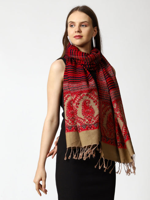 Women's Jamawar Wool Stole